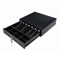 Sertar de bani Adpos HS330G, 4B/8M, 6V (RJ11), negru